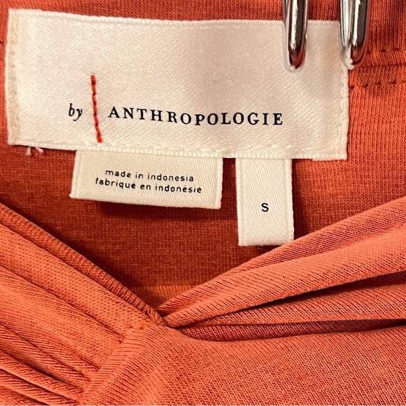 Anthropologie Twist Wrap Maxi Skirt Size Small Coral - Picture 6 of 13